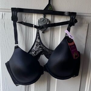 Maidenform Black Lace Detail Bra NWT 40D